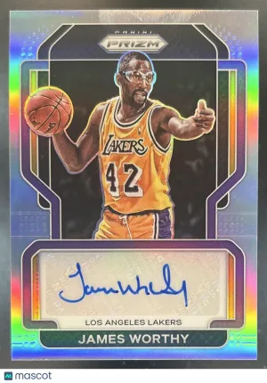 Prizm James Worthy Signatures Prizms Silver #SG-JWT Los Angeles Lakers