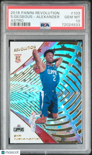2018 Panini Revolution S. Gilgeous-Alexander Astro Rookie #103 PSA 10 Los Angeles Clippers