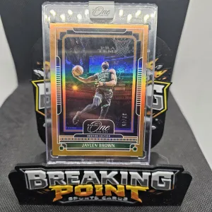 2024-25 Panini One And One Jaylen Brown Orange Parallel 37/49 #31