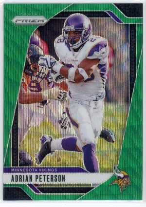 2024 Prizm #191 Adrian Peterson Prizm Green Wave