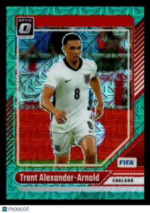 Trent Alexander-Arnold 2024 Panini Donruss Optic Soccer #65 Teal Mojo Optic Short Print 14/49 England