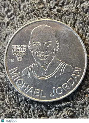1991 Kenner Starting Lineup Michael Jordan Aluminum Coin