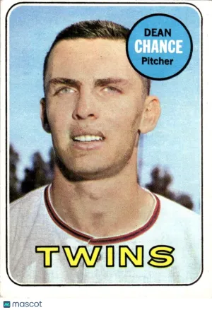 1969 Baseball Card Dean Chance #620