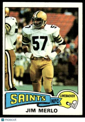 1975 Football Jim Merlo #408