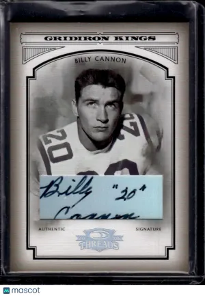2006 Donruss Threads Gridiron Kings Billy Cannon #CGK-4