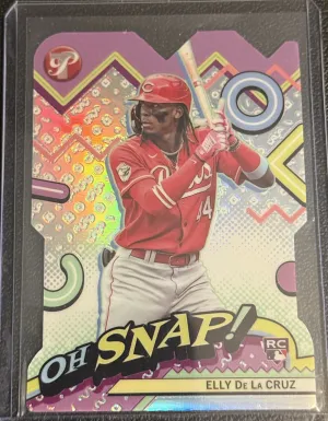Elly De La Cruz 2024 Topps Pristine #OH-1 Oh Snap! Refractors Cincinnati Reds front