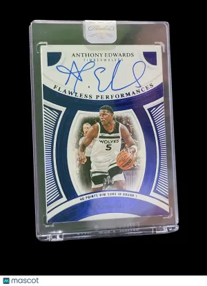 2025 Panini Flawless Flawless Performances Anthony Edwards #FP-ANT 3/8