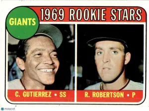 1969 Baseball Card Gutierrez Robertson #16