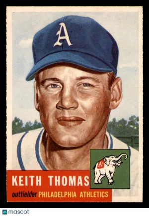 1953 Topps Keith Thomas #129 Vintage Centered