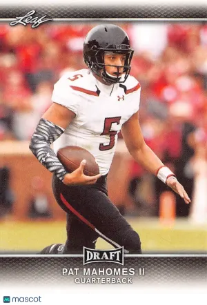 2017 Leaf Draft Patrick Mahomes II Rookie #56 Texas Tech Red Raiders