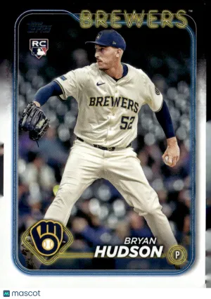 2024 Topps Update Series Bryan Hudson #US105 Blue Foil RC