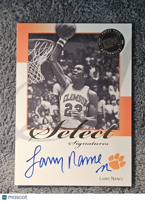 2008 Press Pass Legends Select Signatures Auto Larry Nance #SS-LN Clemson Tigers Basketball Card