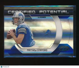 2009 Certified Matthew Stafford Blue Box Topper Rookie Base Set