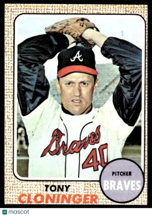 1968 Baseball Card Tony Cloninger #93