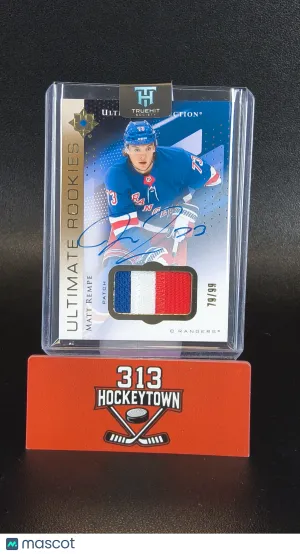 2024-25 Upper Deck Ultimate Collection Matt Rempe #166 Rookies Patch Auto /99