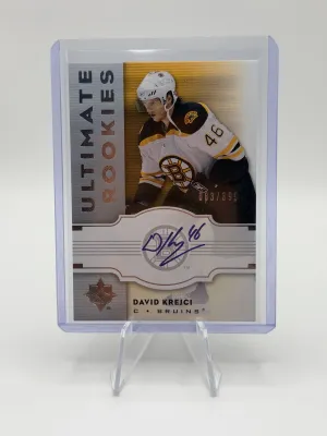 David Krejci| 07-08 UD Ultimate| Ultimate Rookies| On Card Auto| # 83/399