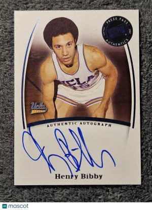 2007 Press Pass Legends Saturday Signatures Henry Bibby Auto UCLA Basketball Card