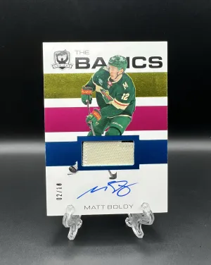 2023-24 The Cup Matt Boldy 2023 The Cup Basics Patch Auto 2/10