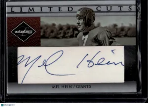 2007 Donruss Leaf Limited Limited Cuts Mel Hein #LC-7 /75 Cut Autograph