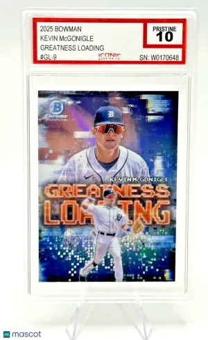 2025 Bowman Greatness Loading Kevin McGonigle #GL-9 Iconic Pristine 10