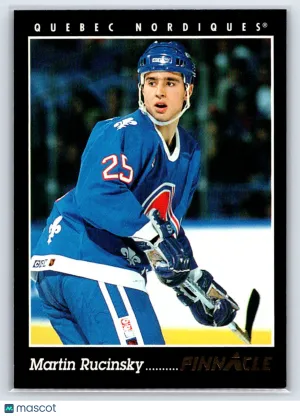 1992 Score Pinnacle Martin Rucinsky #196 Quebec Nordiques