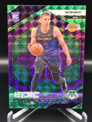 2024-25 Panini Mosaic No.14 Epic Performers Green Dalton Knecht Rookie Card