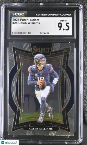 2024 Panini Select Caleb Williams Rookie #25 CGC 9.5 Chicago Bears