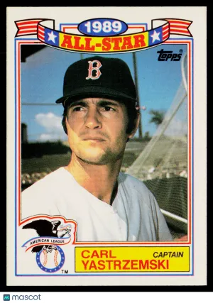 1990 Topps 1989 All-Star Game Commemorative Set Carl Yastrzemski #22