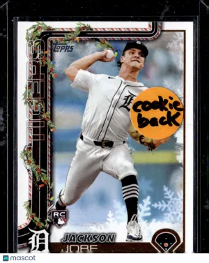 2025 Topps Holiday Jackson Jobe #H160 Cookie Back RC