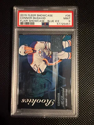 2015 Fleer Showcase Flair Showcase Connor Mcdavid Flair Showcase-Blue Ice