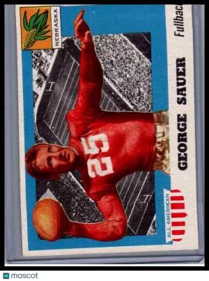 1955 Topps All-American George Sauer #31 Nebraska Cornhuskers Football Card