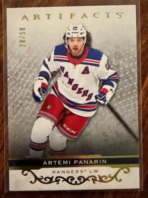 2021-22 UD Artifacts Artemi Panarin Yellow Stars /50 #124 (28/50)