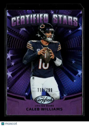 2025 Panini Certified Caleb Williams #CST-CWS Purple 116/299