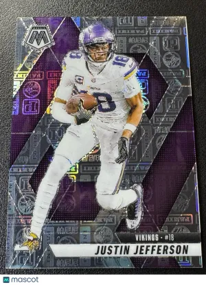 2025 Panini Mosaic Justin Jefferson #19 SILVER KNIGHT