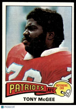 1975 Football Tony McGee #41