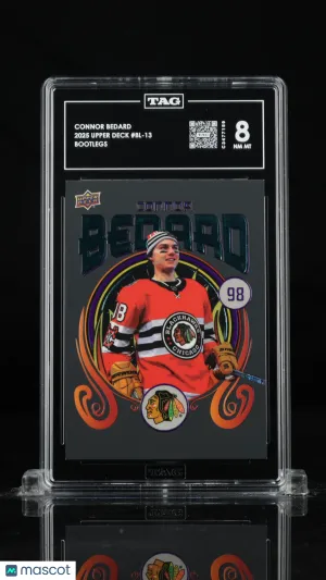 2025 Upper Deck Bootlegs Connor Bedard #BL-13 Short Print Insert TAG 8