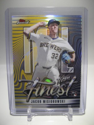 2026 Topps Finest Jacob Misiorowski Rookie Team Finest Refractor (RC) Jacob Misiorowski #TF-24