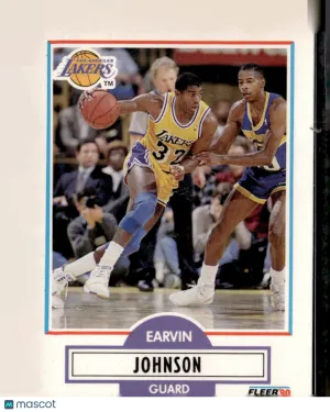 1990 Fleer Earvin Johnson Magic Johnson #93