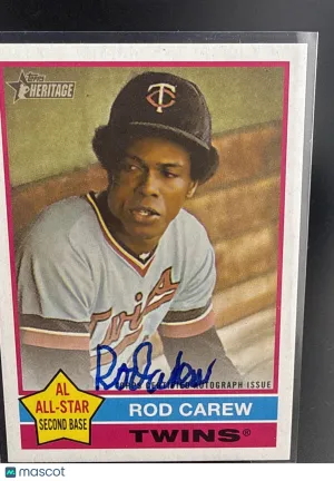 2025 Topps Heritage Rod Carew #ROA-RC [Base] Insert