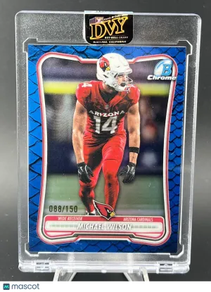 2026 Topps Bowman Chrome Michael Wilson 088/150 Arizona Cardinals