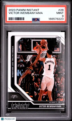 2023 Panini Instant Basketball Victor Wembanyama #26 PSA 9