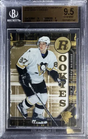 Sidney Crosby 2005-06 UD Powerplay Rookies #133 BGS 9.5