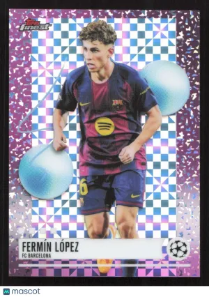 2025-26 Finest UEFA Club Competitions Fermín López #261 Checkerboard Refractor Soccer Card
