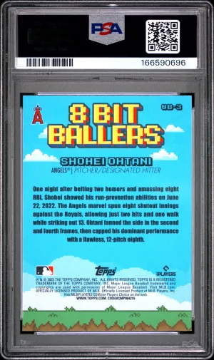 2023 Topps Big League 8-Bit Ballers Shohei Ohtani #8B3 back