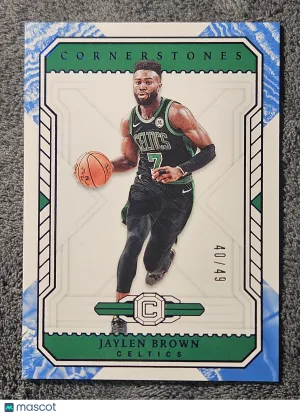 2018 Panini Cornerstones #70 Jaylen Brown Quartz /49