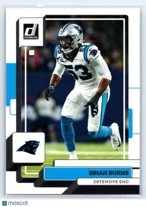 2022 Donruss Brian Burns #239 Carolina Panthers
