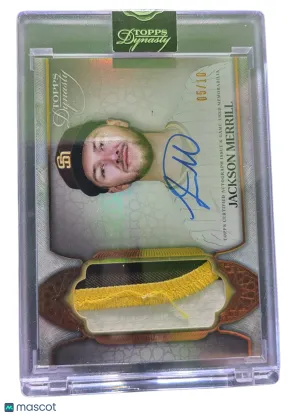2025 Topps Dynasty Jackson Merrill #DAP-JM5 Autograph 05/10 Patch Game-Used Memo