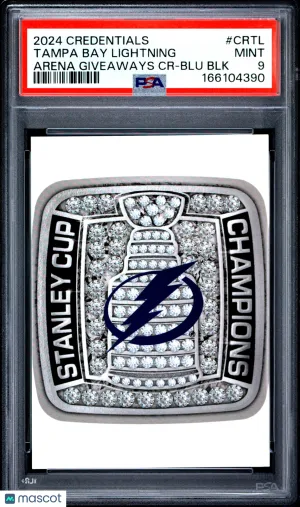 2024/25 Credentials Championship Rings Tampa Bay Lightning #CRTL Blue /25 PSA 9