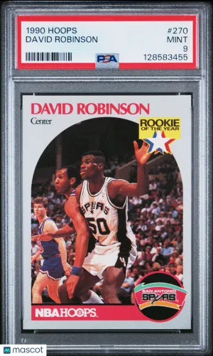 1990 Hoops David Robinson #270 Rookie PSA 9