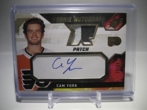 Upper Deck 2021-22 SPx Cam York Flyers Rookie Auto Patch #CY 19/35